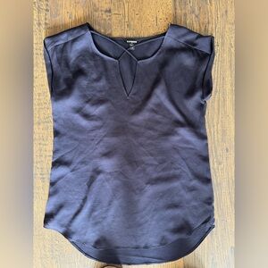 Express Navy Cap Sleeve Top size medium